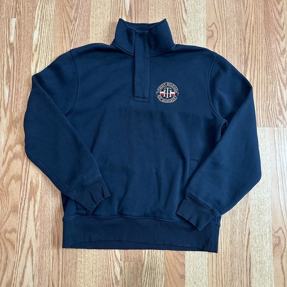 Tommy Hilfiger Navy Polo SweatShirt - Picture 1 of 4